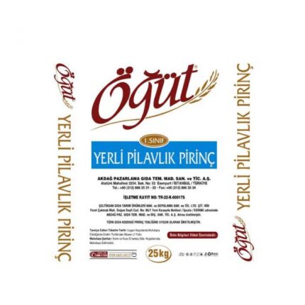 Öğüt Yerli Pilavlık Pirinç (25kg)